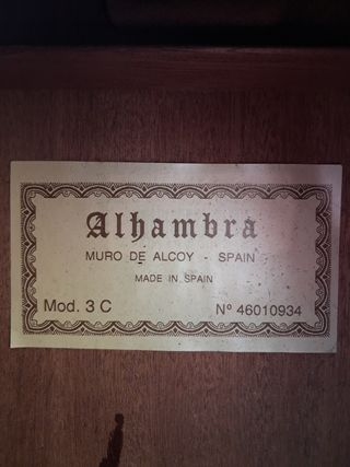 Guitarra Española Alhambra 3C