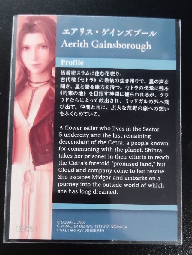 Final Fantasy VII Art Museum 2-002 AERITH