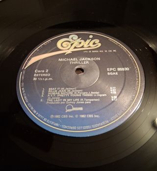 LP de Michael Jackson: "Thriller"-1982