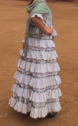 Traje de flamenca niña Talla 10/14