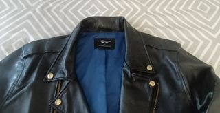 Cazadora biker hombre piel