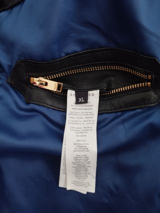 Cazadora biker hombre piel