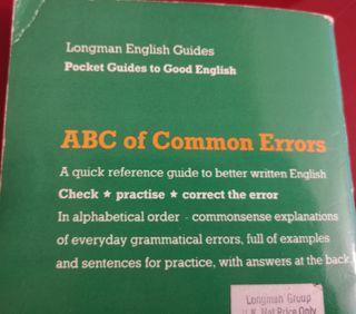 ABC of Common Errors (Longman English Guides)