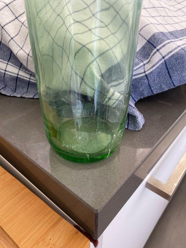 ANTIGUA BOTELLA CRISTAL