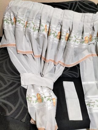 Cortina de tela para cocina