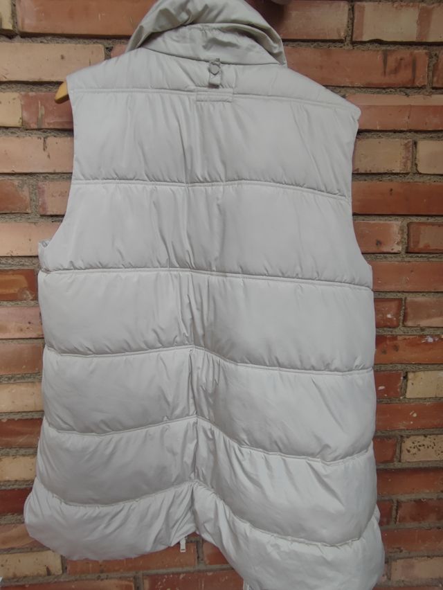 Chaleco acolchado beige XL