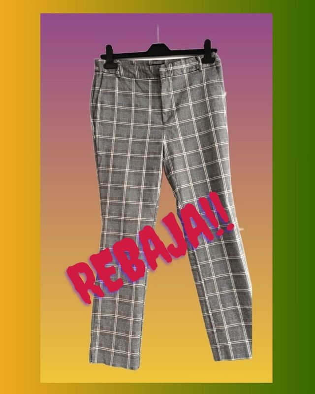 Pantalón de Cuadros Clásico Stradivarius