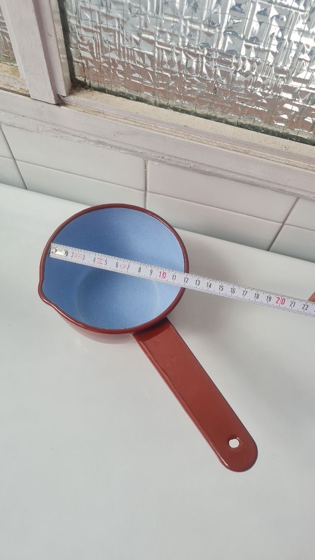 Juego ollas cazos antiguas porcelana esmaltada