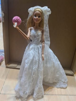 Vestido novia barbie