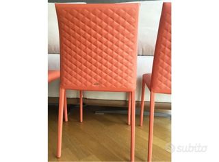 Set 6 sedie in pelle Cattelan Norma come nuove