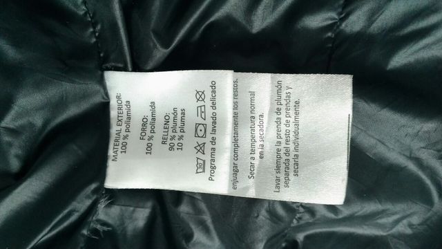 Chaleco de plumas Talla S