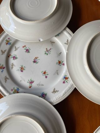 MIX PLATOS ANTIGUOS FRANCESES CON DESPERFECTOS