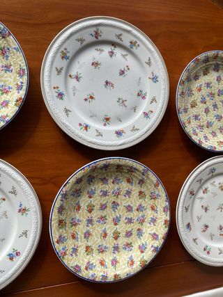 MIX PLATOS ANTIGUOS FRANCESES CON DESPERFECTOS