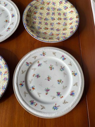 MIX PLATOS ANTIGUOS FRANCESES CON DESPERFECTOS