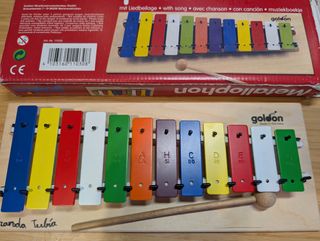 XILOFONO METALOFONO INFANTIL GOLDON - COMO NUEVO