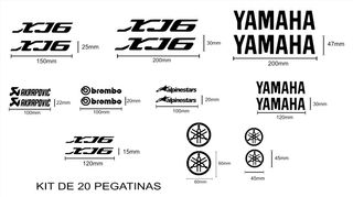 Kit de 20 pegatinas yamaha xj6