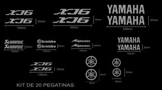 Kit de 20 pegatinas yamaha xj6