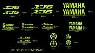 Kit de 20 pegatinas yamaha xj6