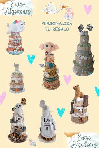 Tarta de pañales personalizadas