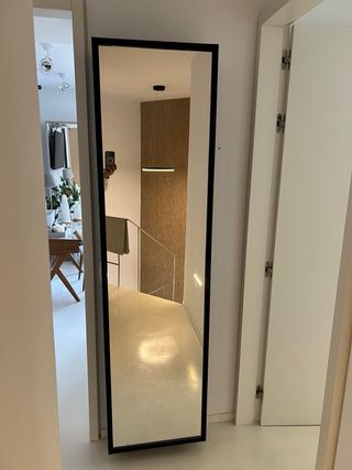 Zapatera Negra con Espejo