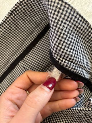 Pantaloni eleganti da ufficio a quadretti