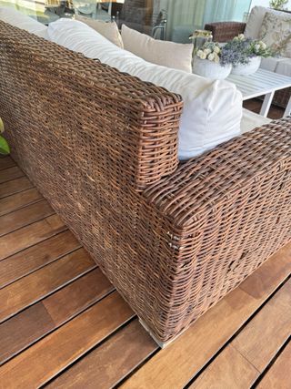 Sofas de mimbre