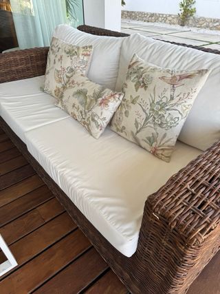 Sofas de mimbre