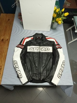 Chaqueta de cuero moto, talla 48 
