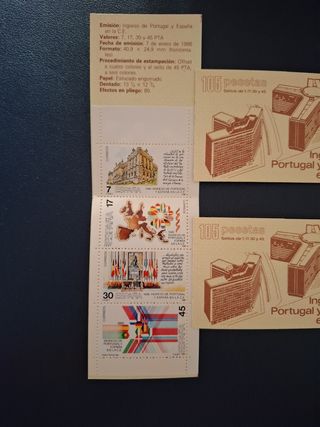 Sellos de Ingreso de Portugal y España en la C.E.