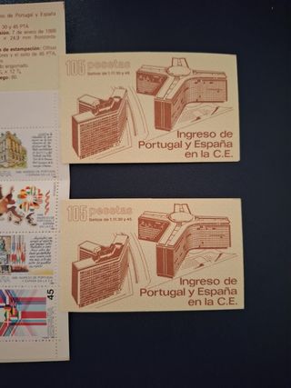 Sellos de Ingreso de Portugal y España en la C.E.