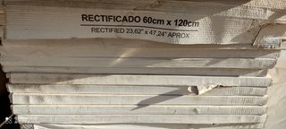 Plaqueta rectificada gris perla 60x120cm