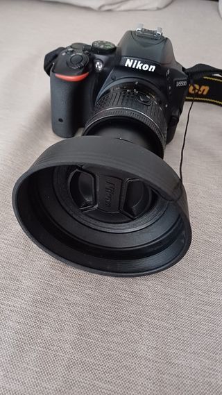 Parasol plegable de caucho para objetivos de 55mm