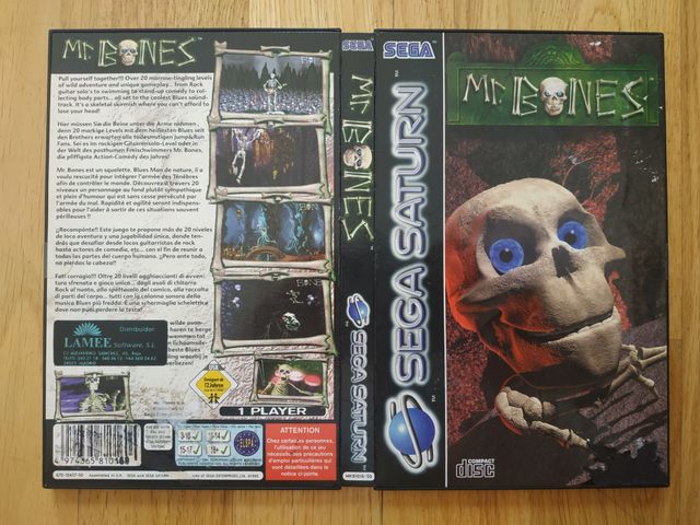 CAJA MR BONES SEGA SATURN
