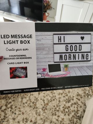 Caja de luz led
