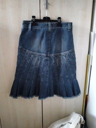Falda vaquera acampanada Desigual