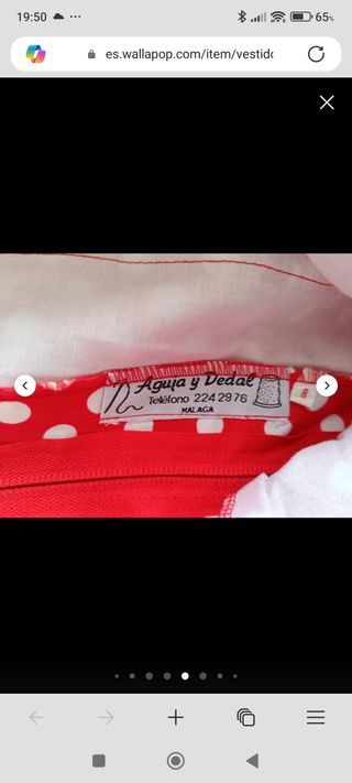 Vestido Flamenca y accesorios Aguja y Dedal Málaga