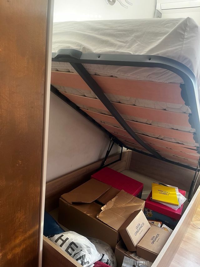 Cama individual grande y canape