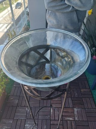 Soporte para macetas de forja.