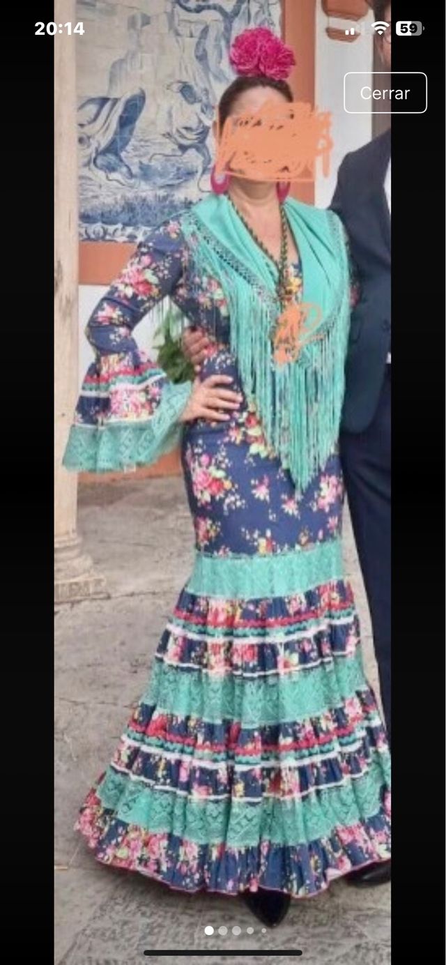 Traje vestido flamenca