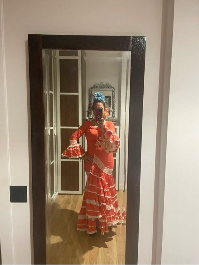 Vestido traje flamenca