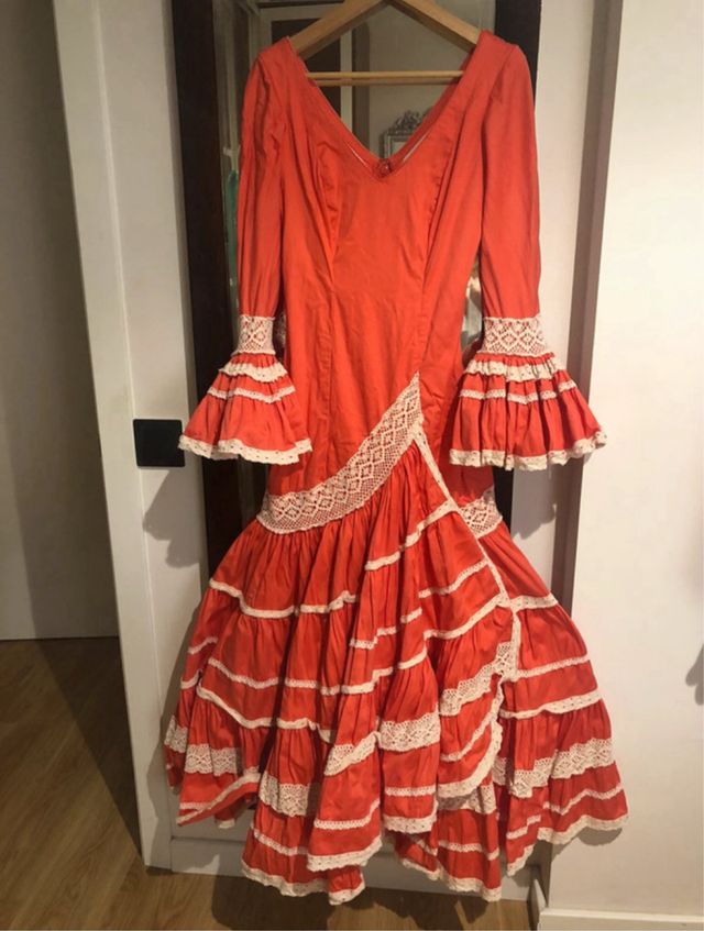 Vestido traje flamenca