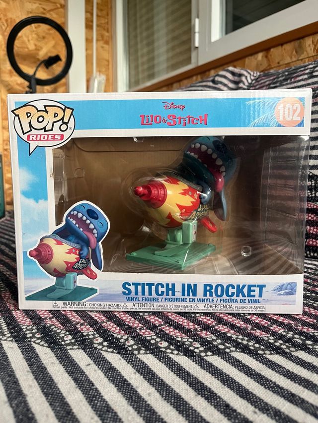 Funko pop stitch in rocket