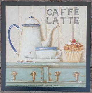 Coppia di stampe Country in cornice 20x20