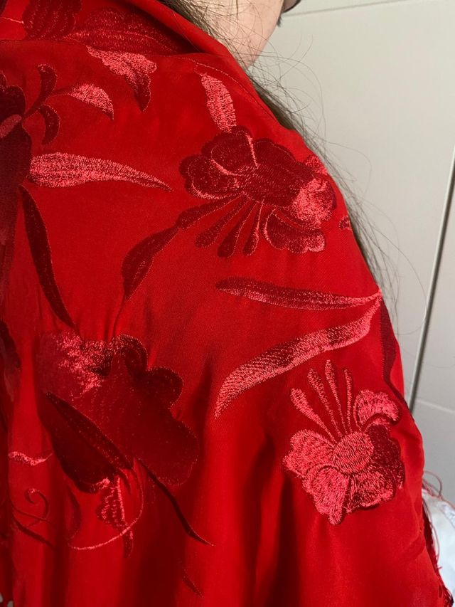 Mantoncillo flamenca bordado Feria