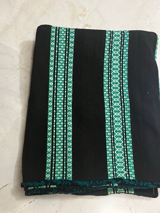 Manta de lana artesana