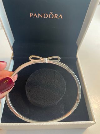 Pulsera de Pandora rígida de plata