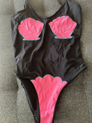Bañador negro y rosa 