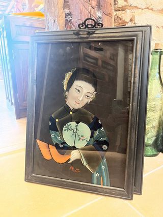 Pinturas inversas chinas antiguas