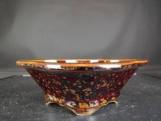 Maceta de Bonsai HEIAN. 15.6 X 14.2 X 5.5 cm.