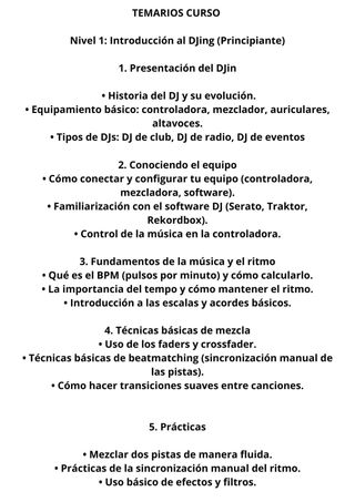 Clases Dj de club conciertos streamer eventos
